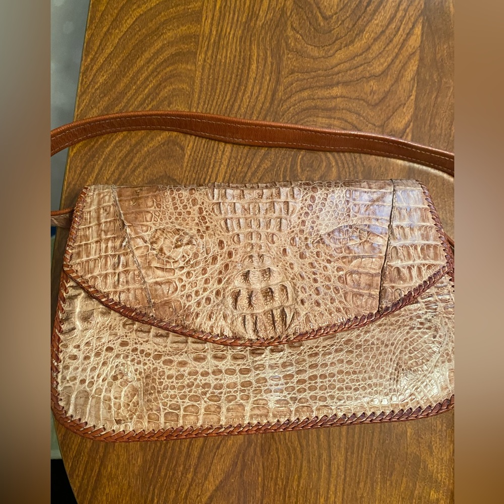 Vintage Real alligator skin purse